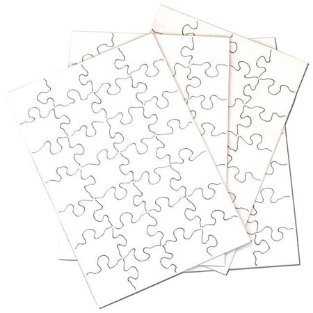 INOVART Inovart 2704 5.5 x 8 in. Puzzle-It Blank Puzzles - 28 Piece - 12 Per Pack 2704